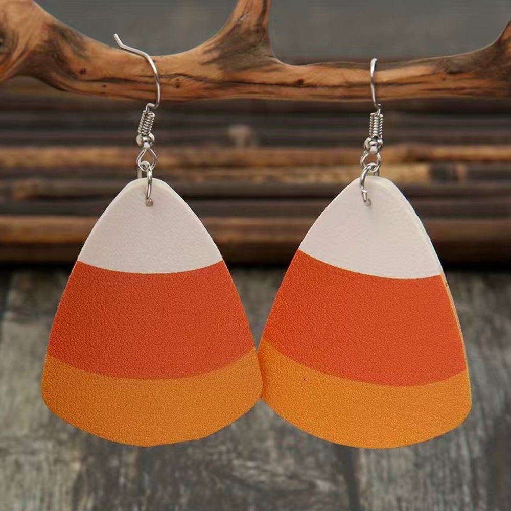 Candy Corn Earrings